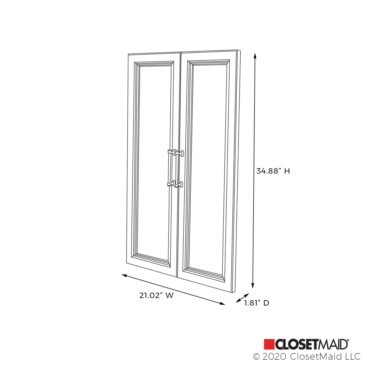 ClosetMaid Glass Door Set & Reviews Wayfair